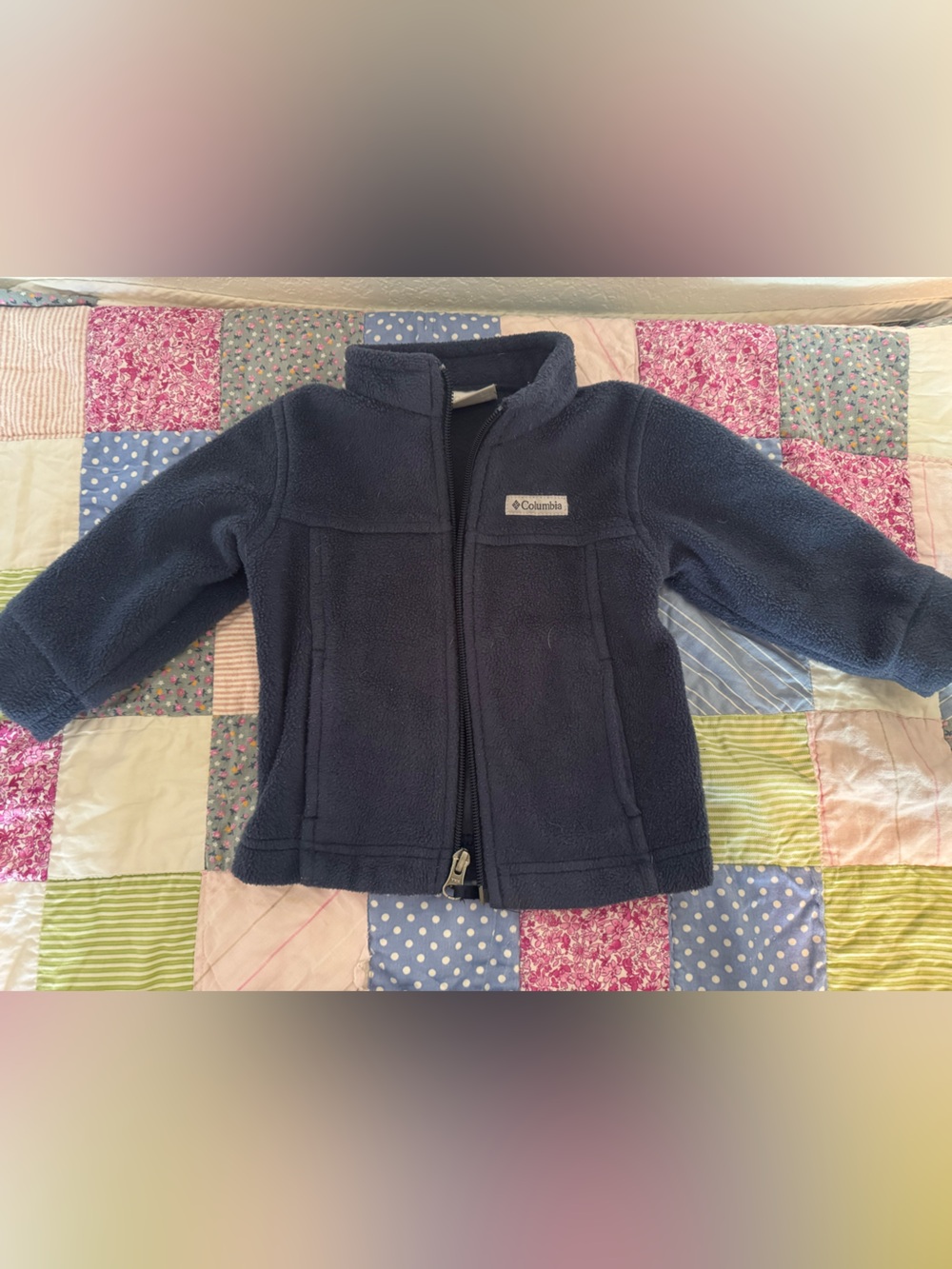 Columbia Kids Navy Blue Fleece Jacket